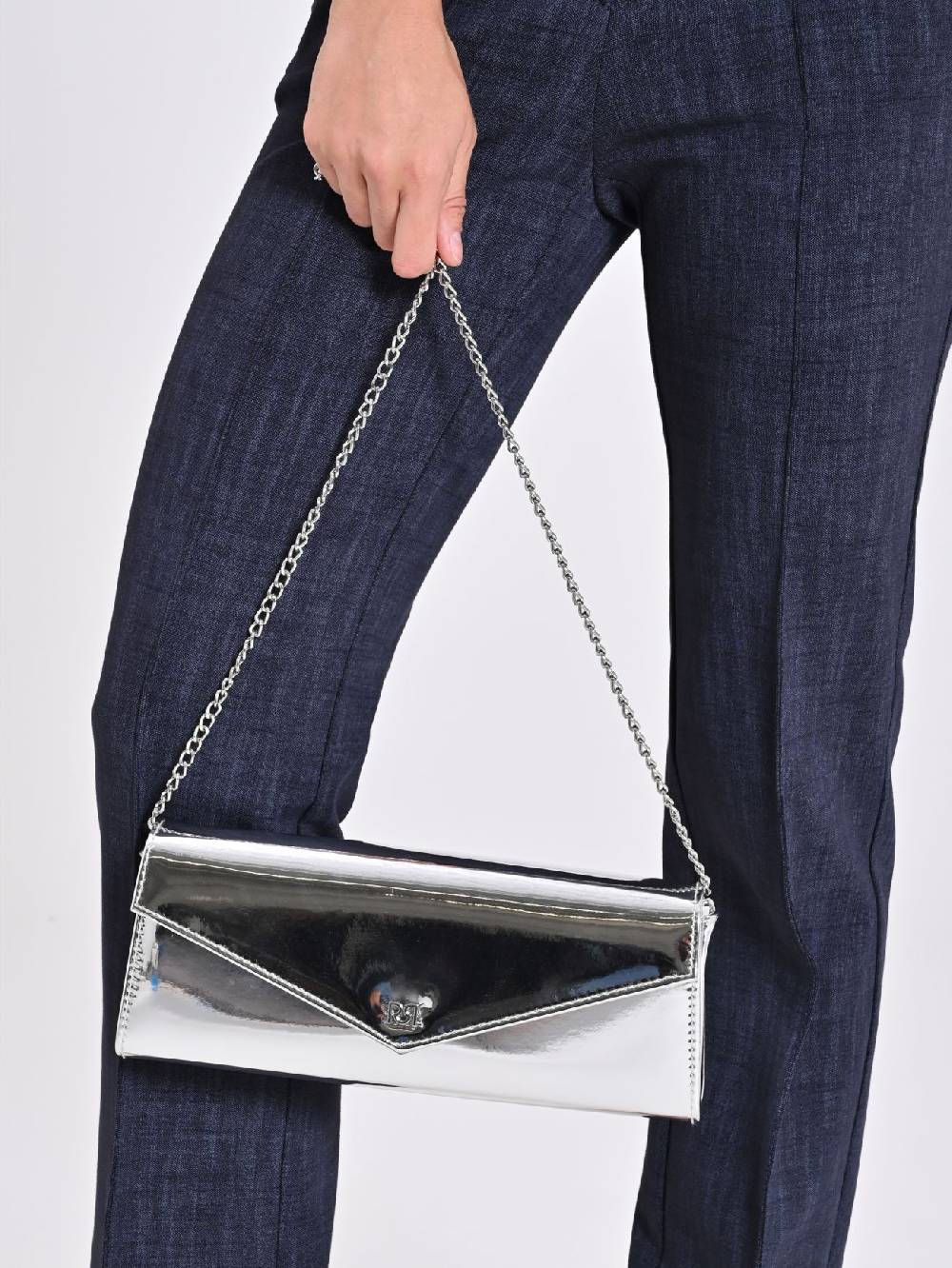 Rinascimento Pochette Argentata Consegna Veloce