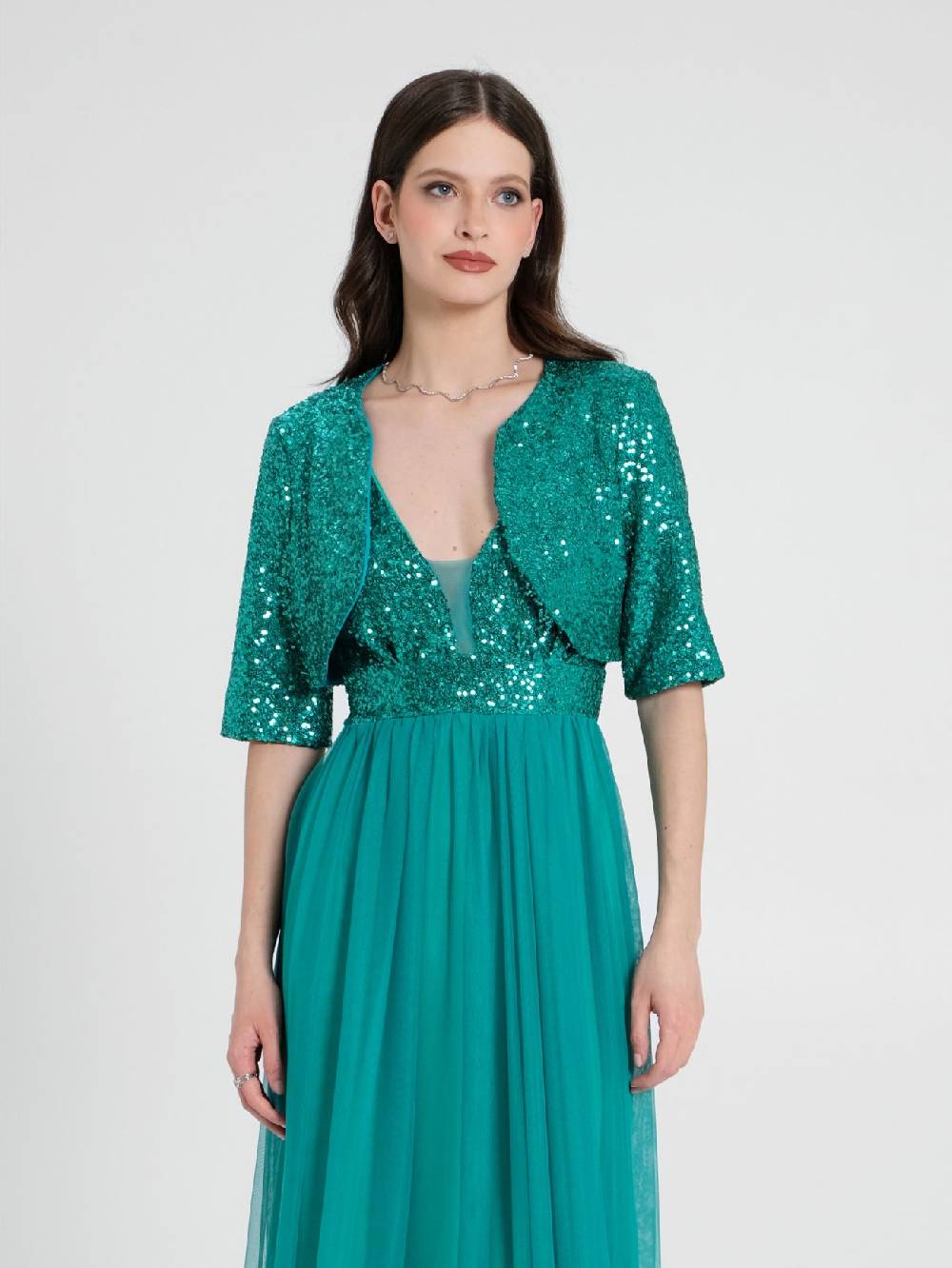 Rinascimento Coprispalle Aperto in Paillettes Shopping Online