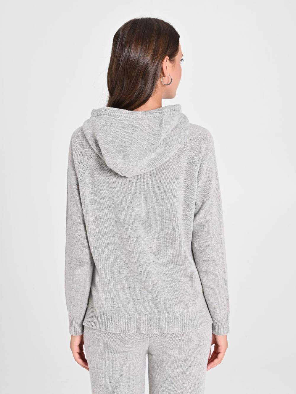 Rinascimento Maglia con Cappuccio Misto Cachemire Sottocosto