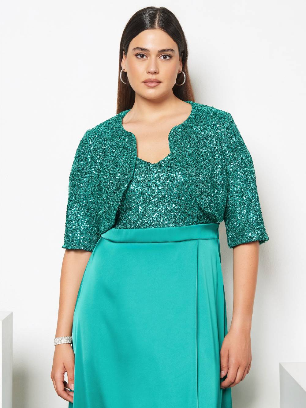 Rinascimento Coprispalle Curvy in Paillettes Economico