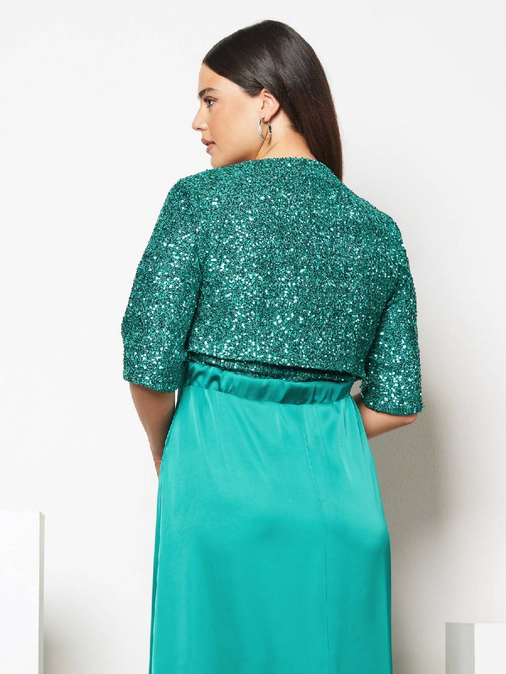 Rinascimento Coprispalle Curvy in Paillettes Economico