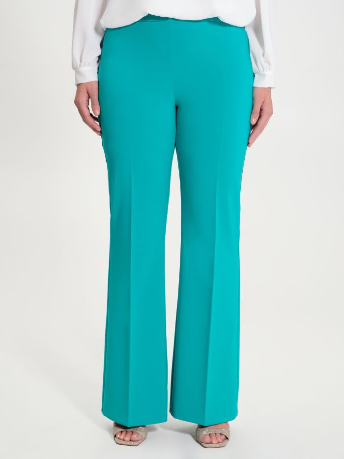 Rinascimento Pantaloni Curvy a Palazzo in Tessuto Tecnico Outlet