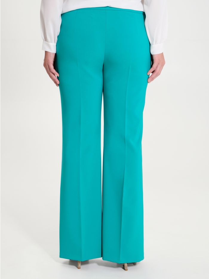 Rinascimento Pantaloni Curvy a Palazzo in Tessuto Tecnico Outlet