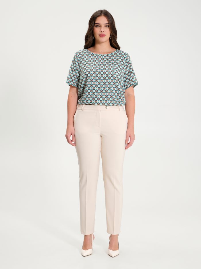 Rinascimento Pantaloni Curvy Beige Offerte