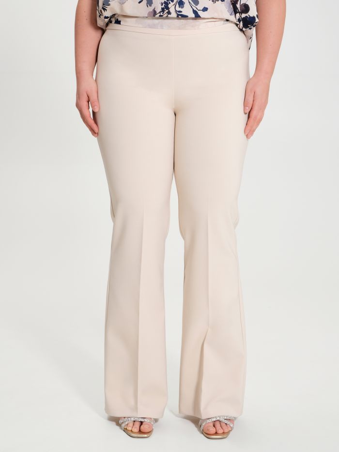 Rinascimento Pantaloni Curvy a Palazzo in Tessuto Tecnico Hotsell