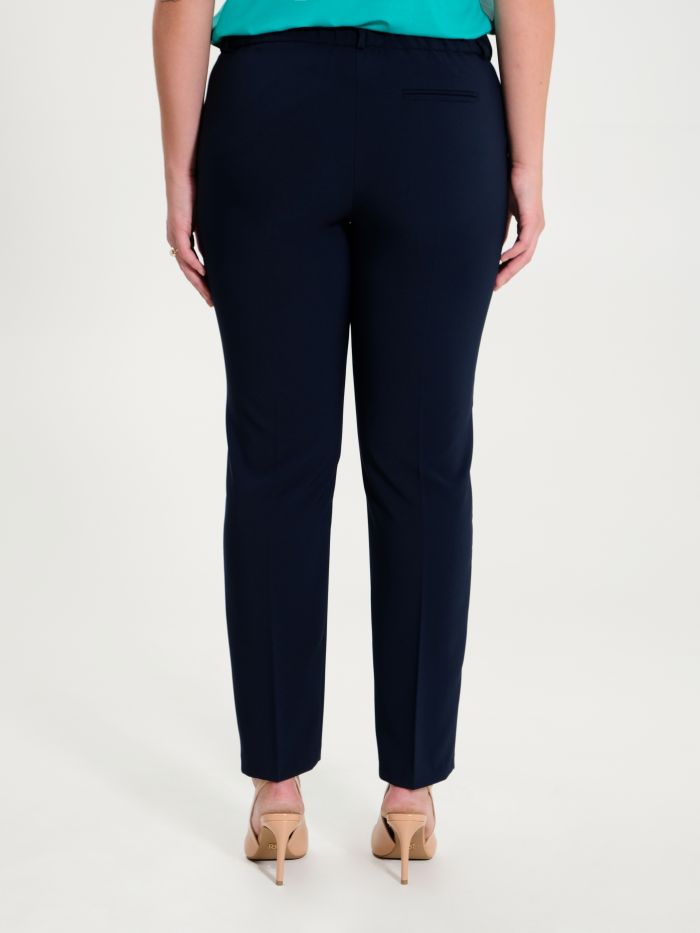 Rinascimento Pantaloni Curvy Blu Navy Vendita Calda