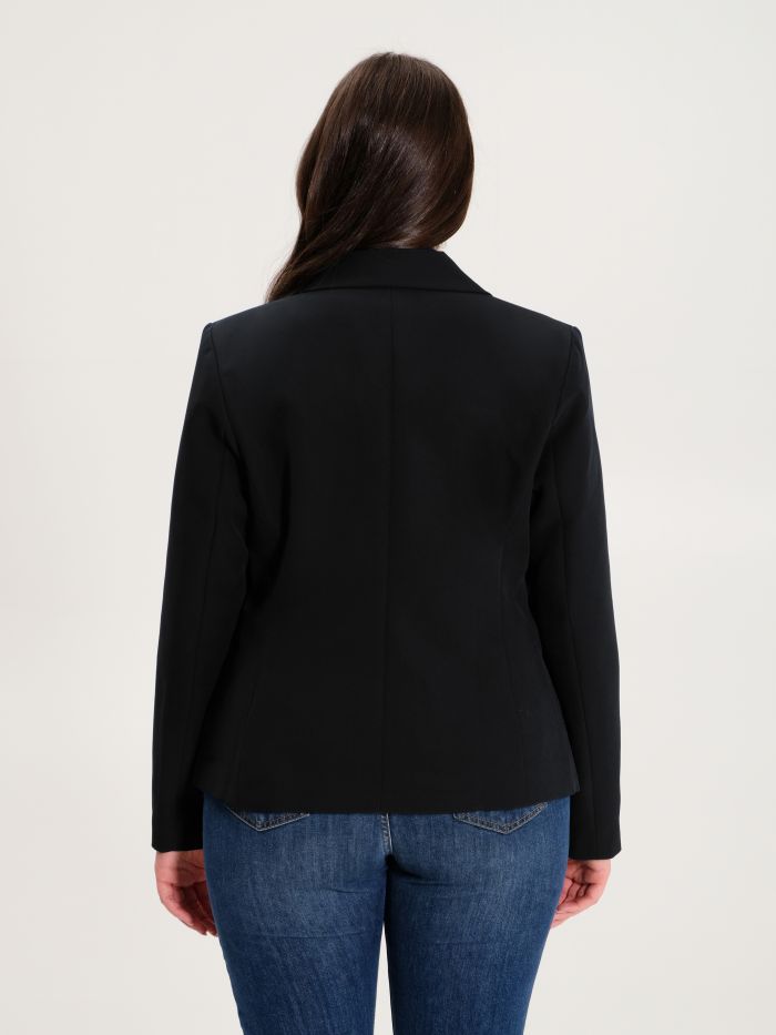 Rinascimento Giacca Curvy 6 Bottoni Nero Vendita Economica