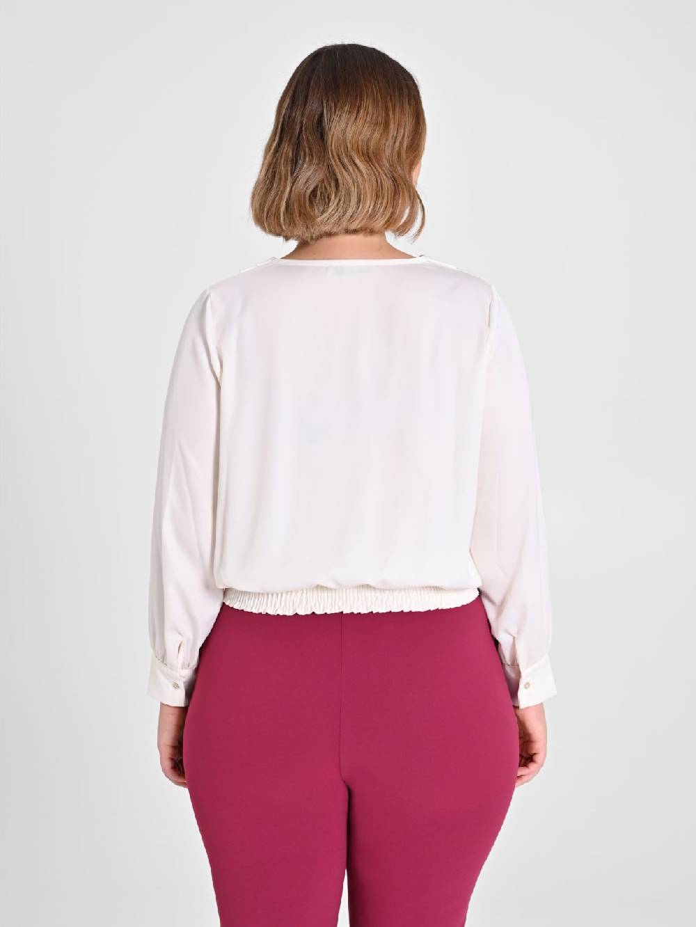 Rinascimento Blusa Curvy color Burro Vendite Flash