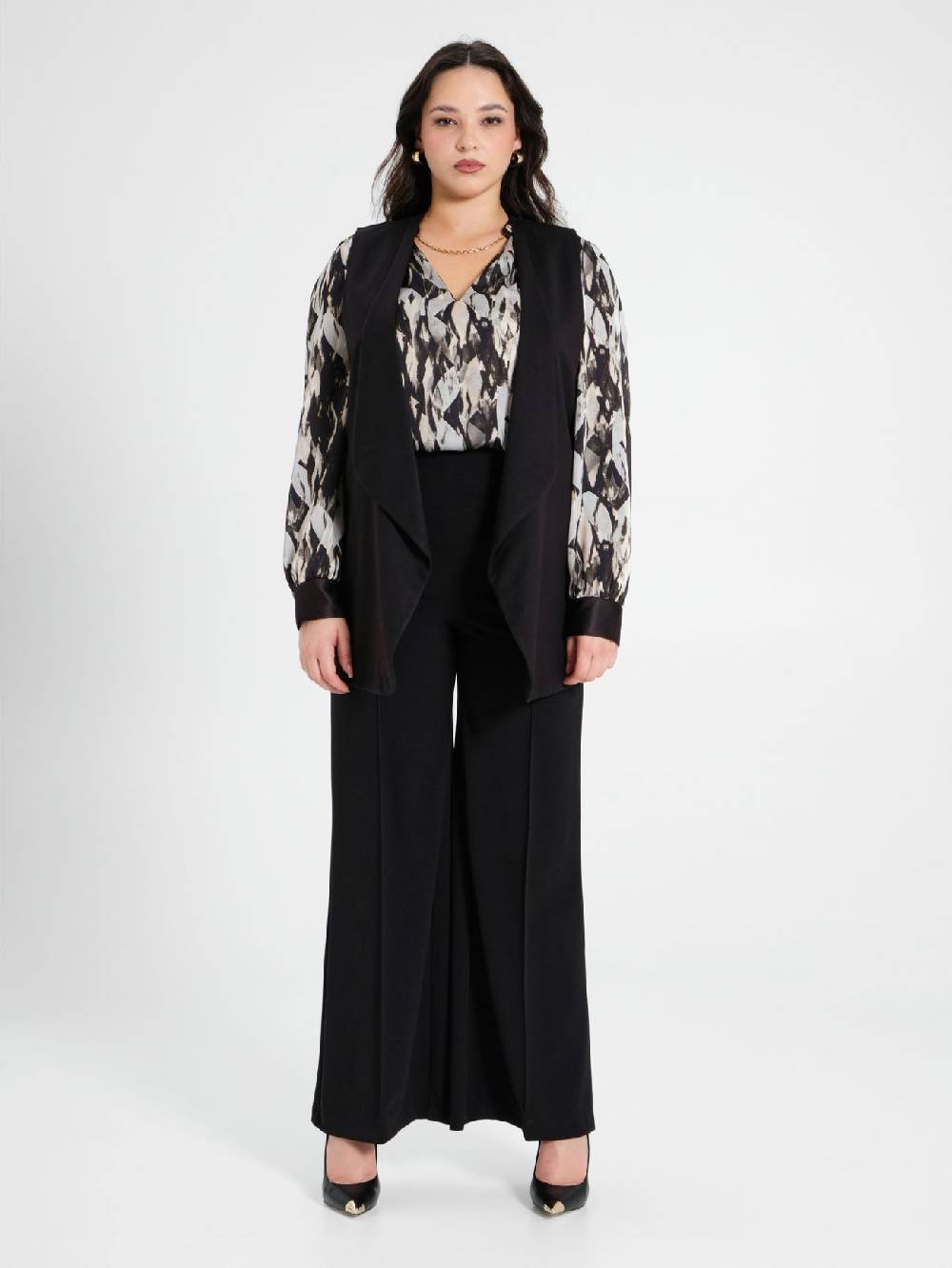 Rinascimento Gilet Curvy Nero Negozio