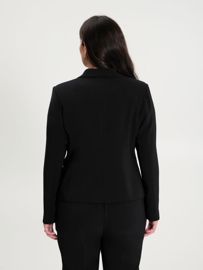 Rinascimento Giacca Curvy Monobottone Nero In Saldo