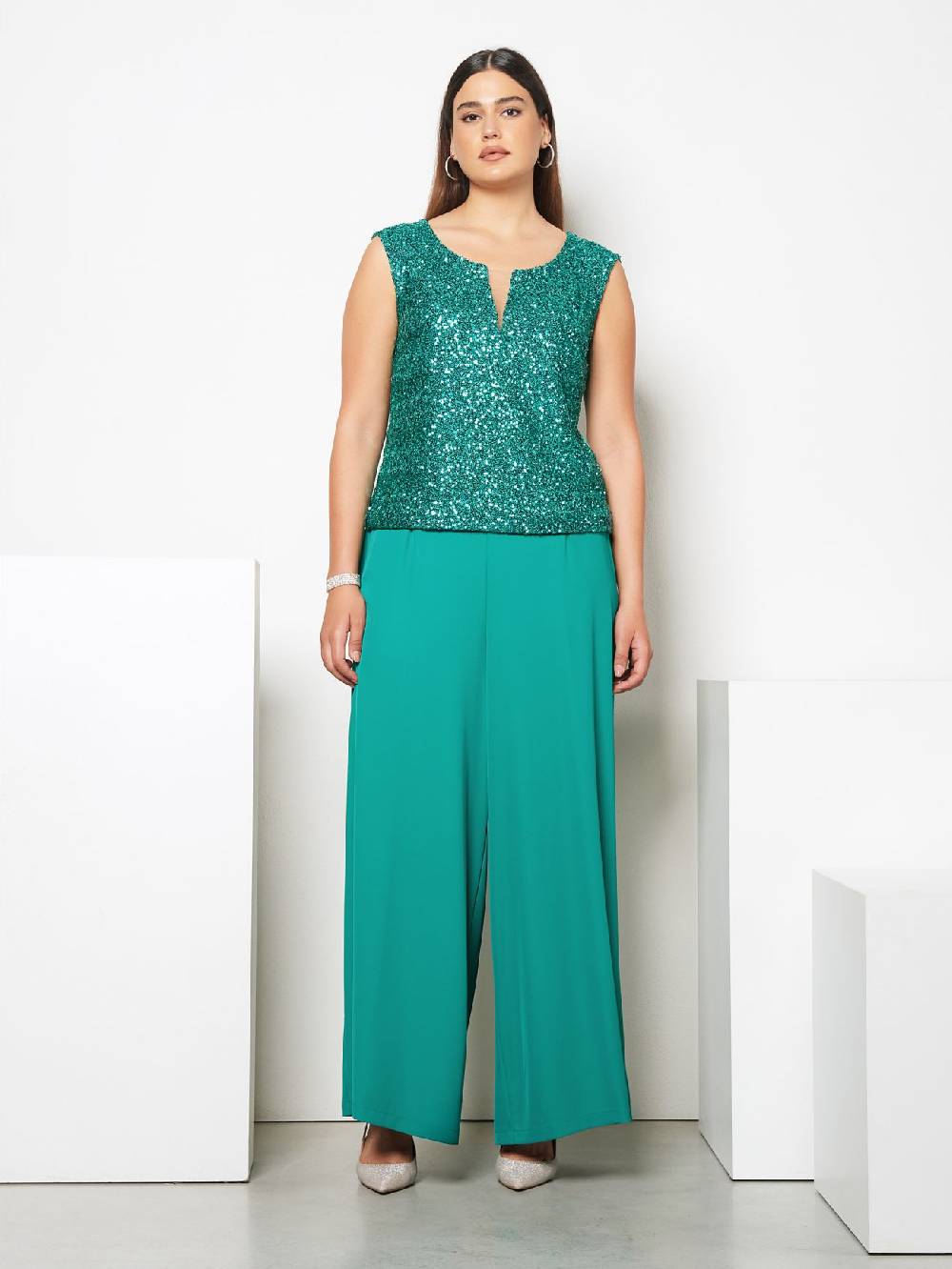 Rinascimento Top Curvy Paillettes 2025