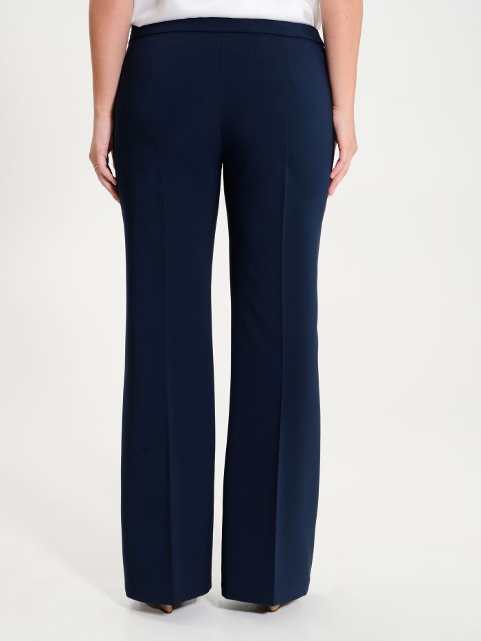 Rinascimento Pantaloni Curvy a Palazzo in Tessuto Tecnico Offerta
