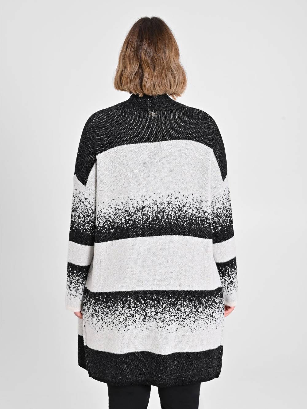 Rinascimento Cardigan Curvy Black & White Outlet