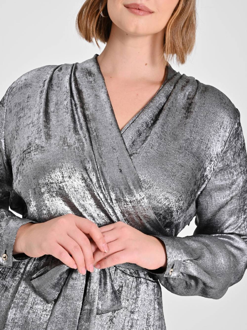 Rinascimento Abito Curvy Argento Saldi