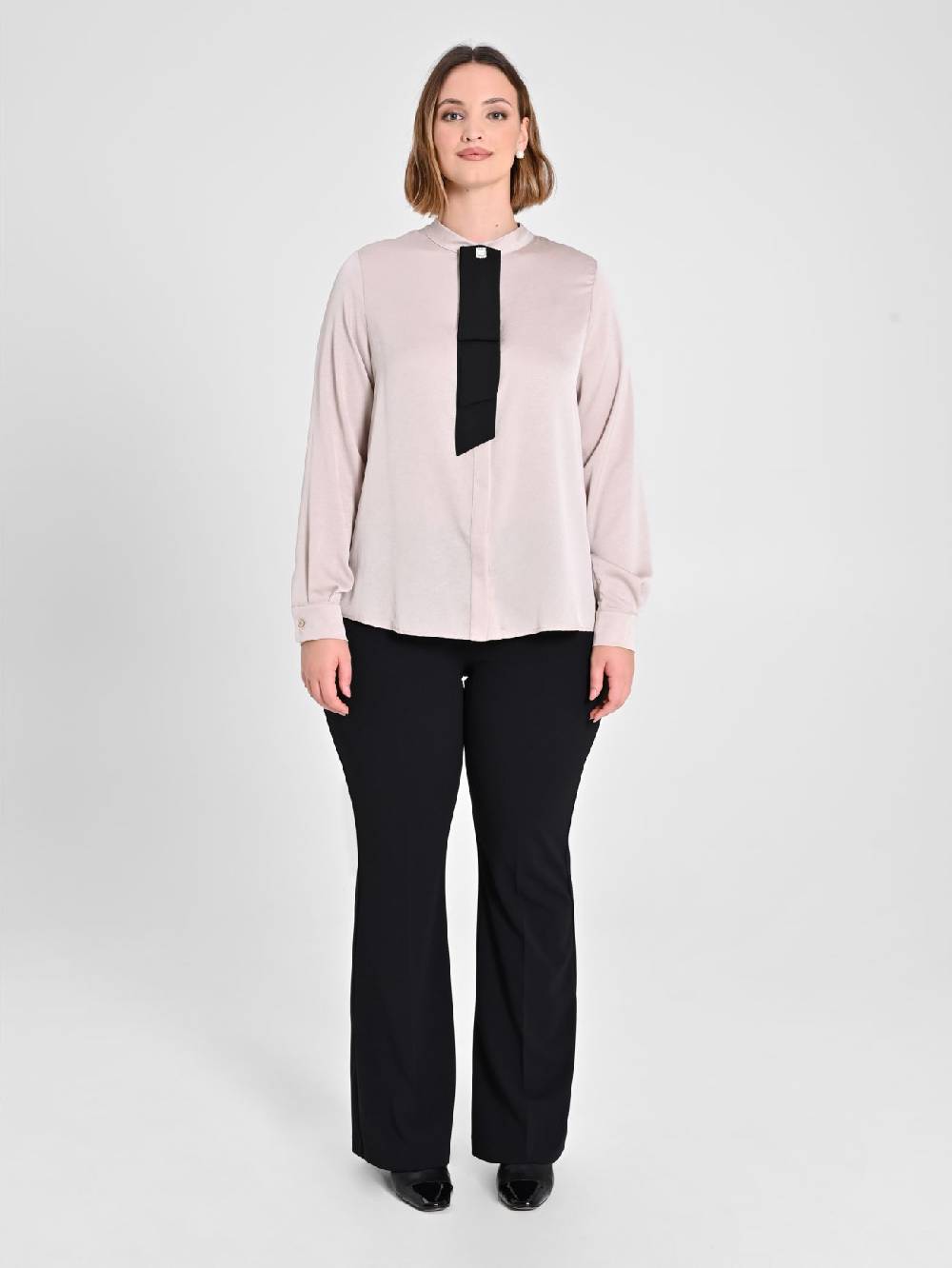 Rinascimento Camicia Curvy con Cravattino Removibile Hotsell