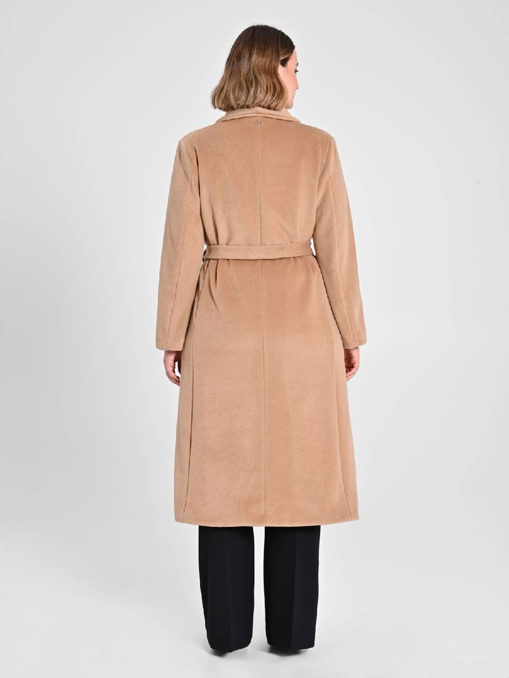 Rinascimento Cappotto Curvy Vestaglia Cammello Vendita Economica