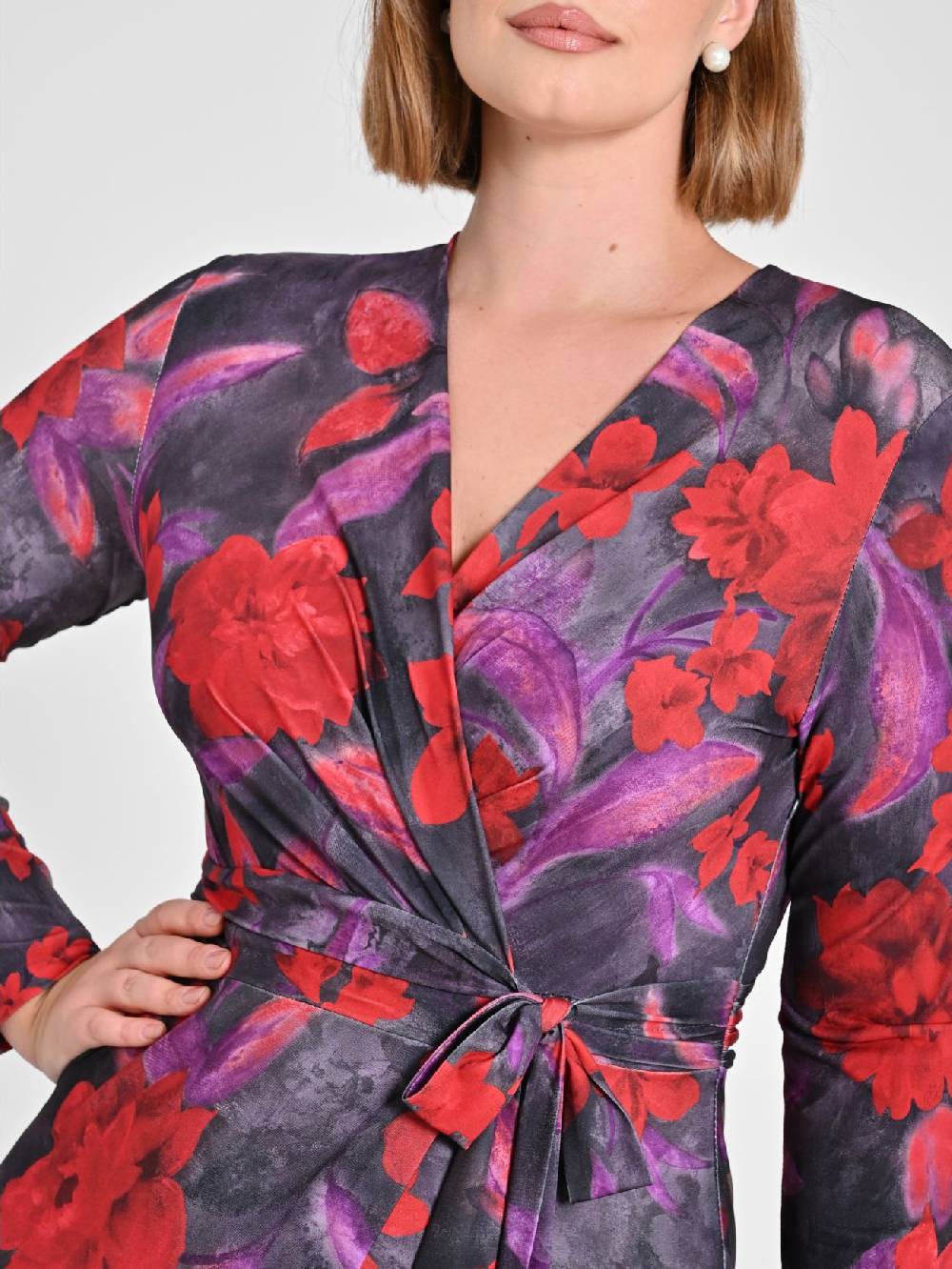 Rinascimento Abito Curvy stampa Floreale 2025