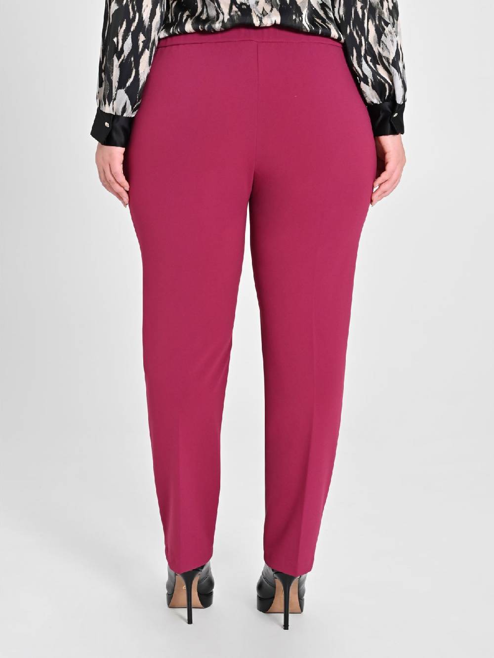 Rinascimento Pantaloni Curvy Skinny Bordeaux Offerte speciali