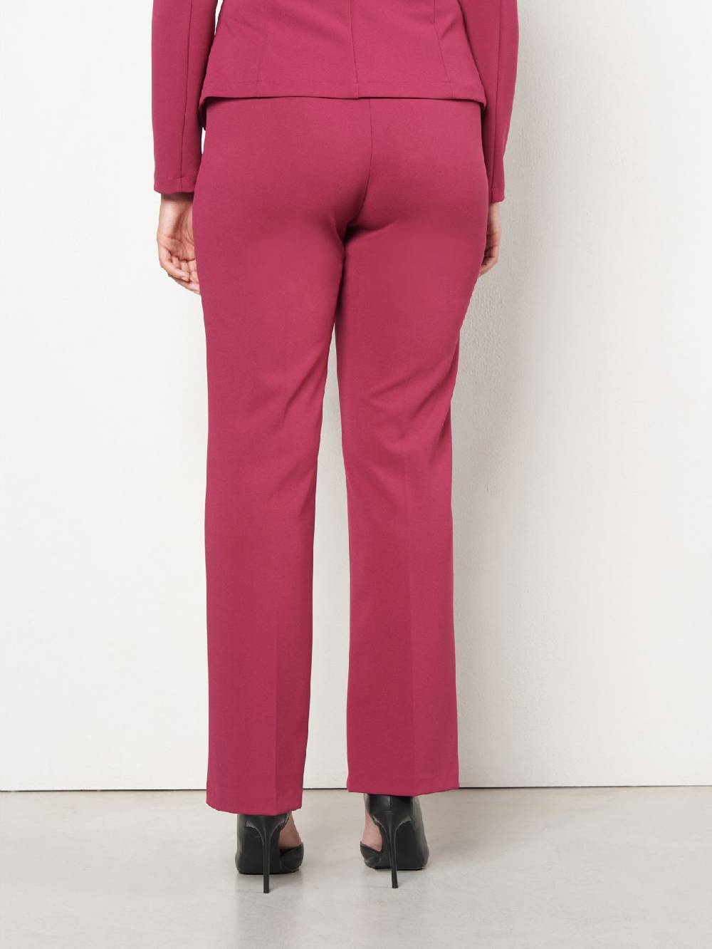 Rinascimento Pantaloni Curvy Bordeaux Soddisfazione Garantita