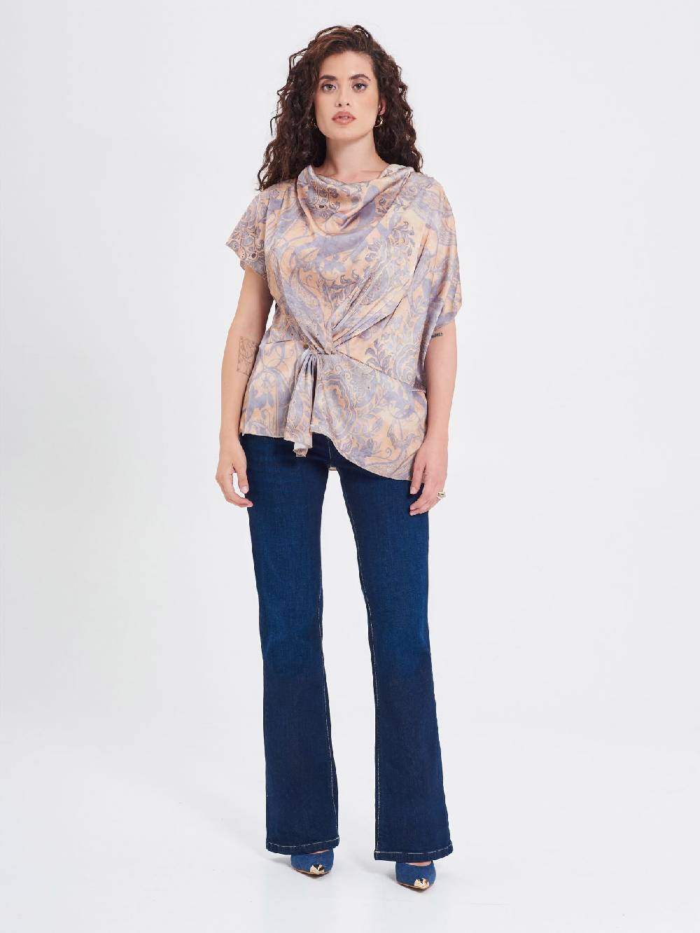 Rinascimento Blusa Curvy stampa Cachemire Negozi Online