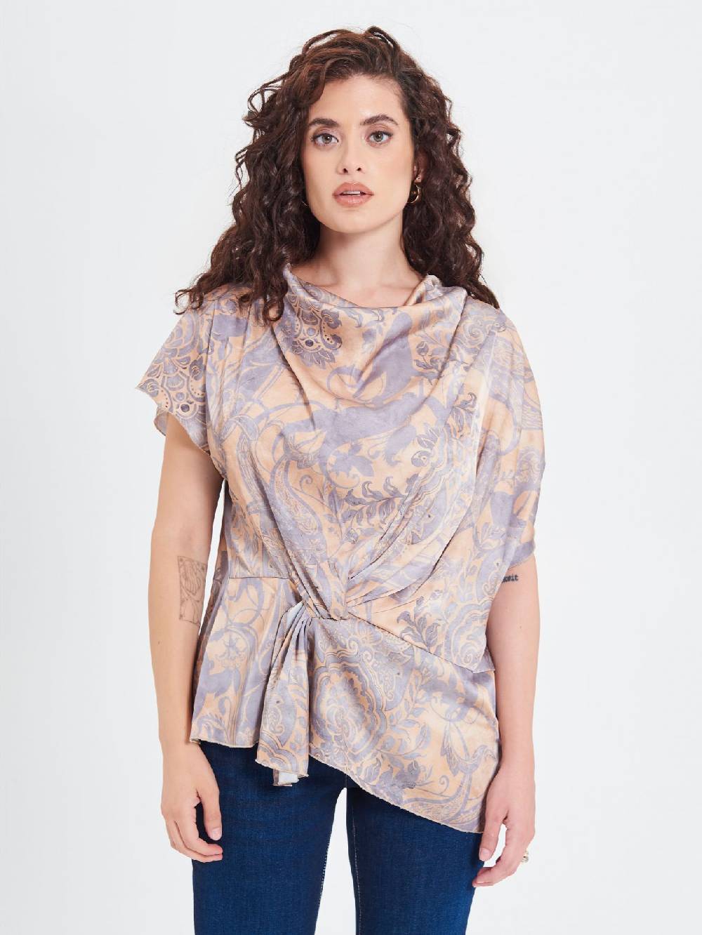 Rinascimento Blusa Curvy stampa Cachemire Negozi Online