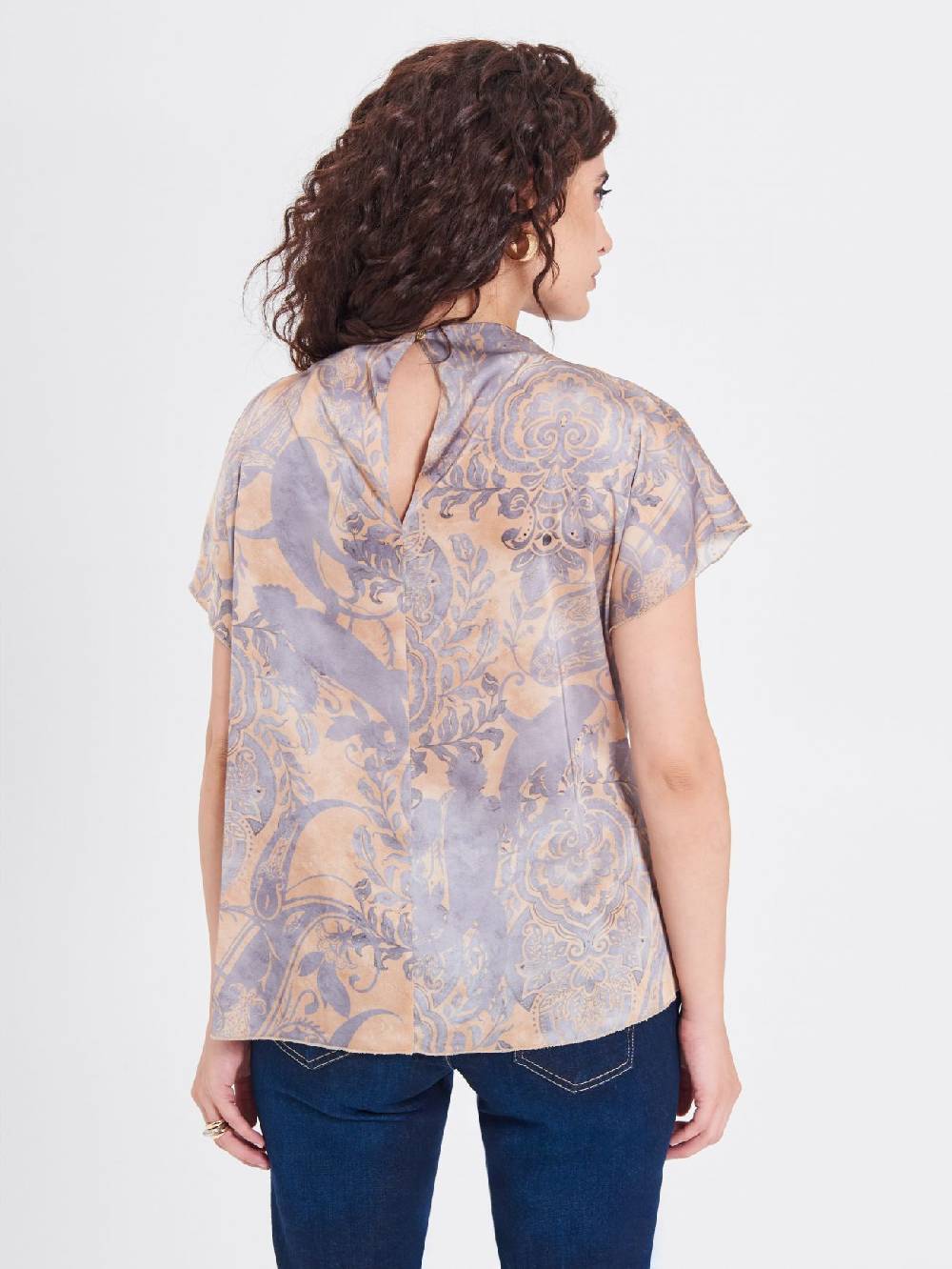 Rinascimento Blusa Curvy stampa Cachemire Negozi Online