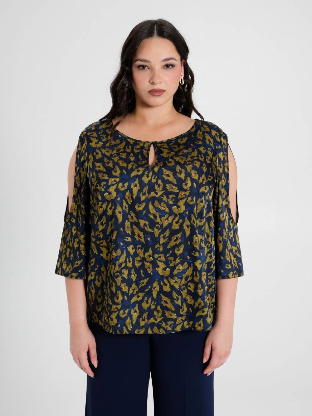 Rinascimento Blusa Curvy Animalier Consegna Veloce
