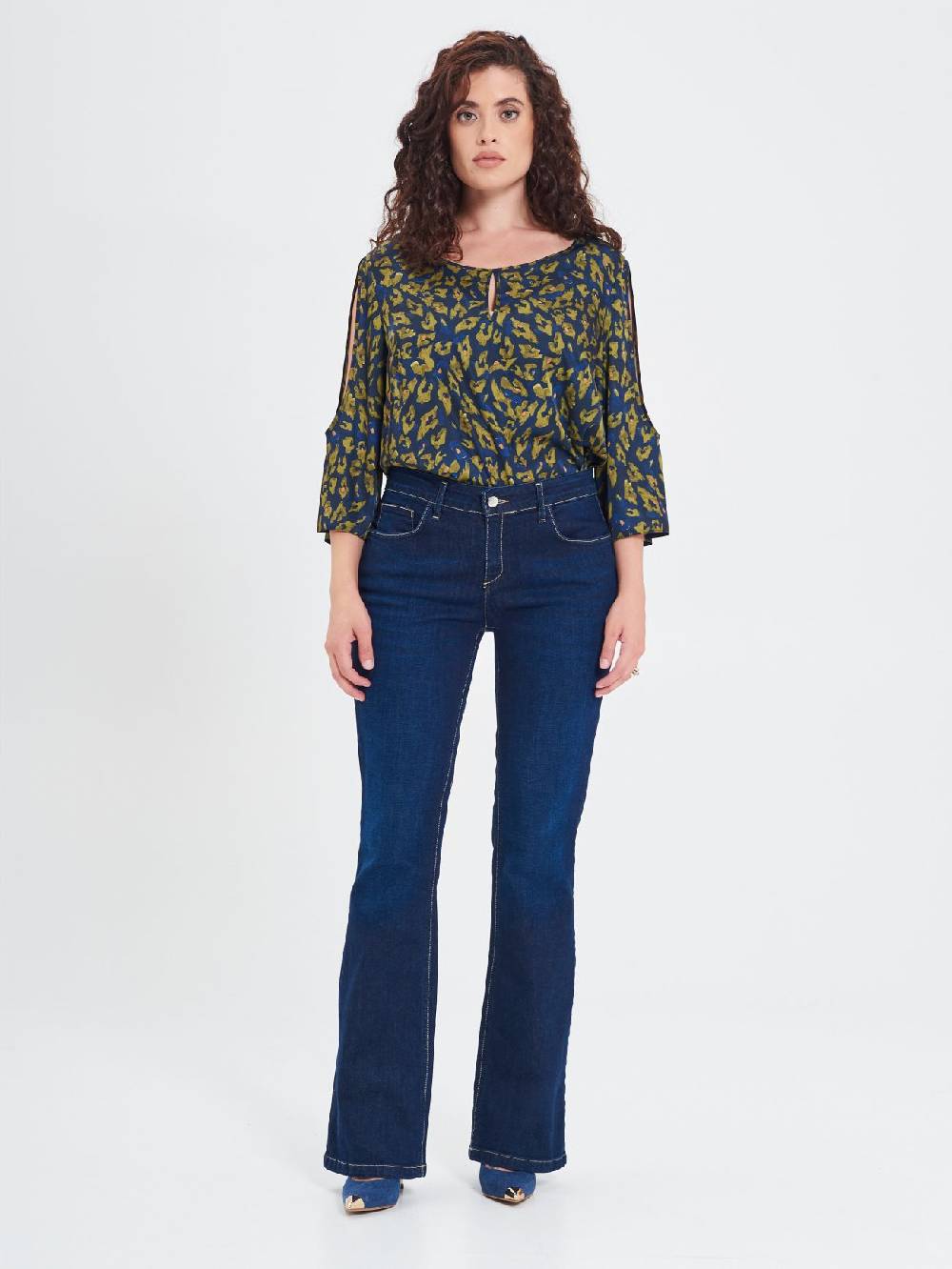 Rinascimento Jeans Curvy a Zampa Shopping Online