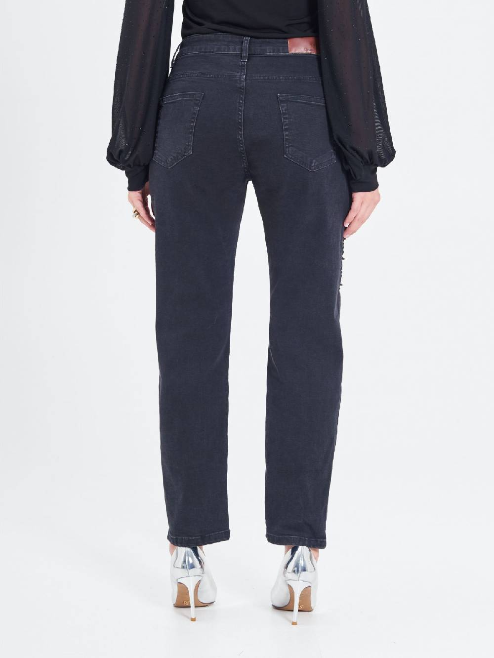 Rinascimento Jeans Curvy Borchie & Strass Affare Del Giorno