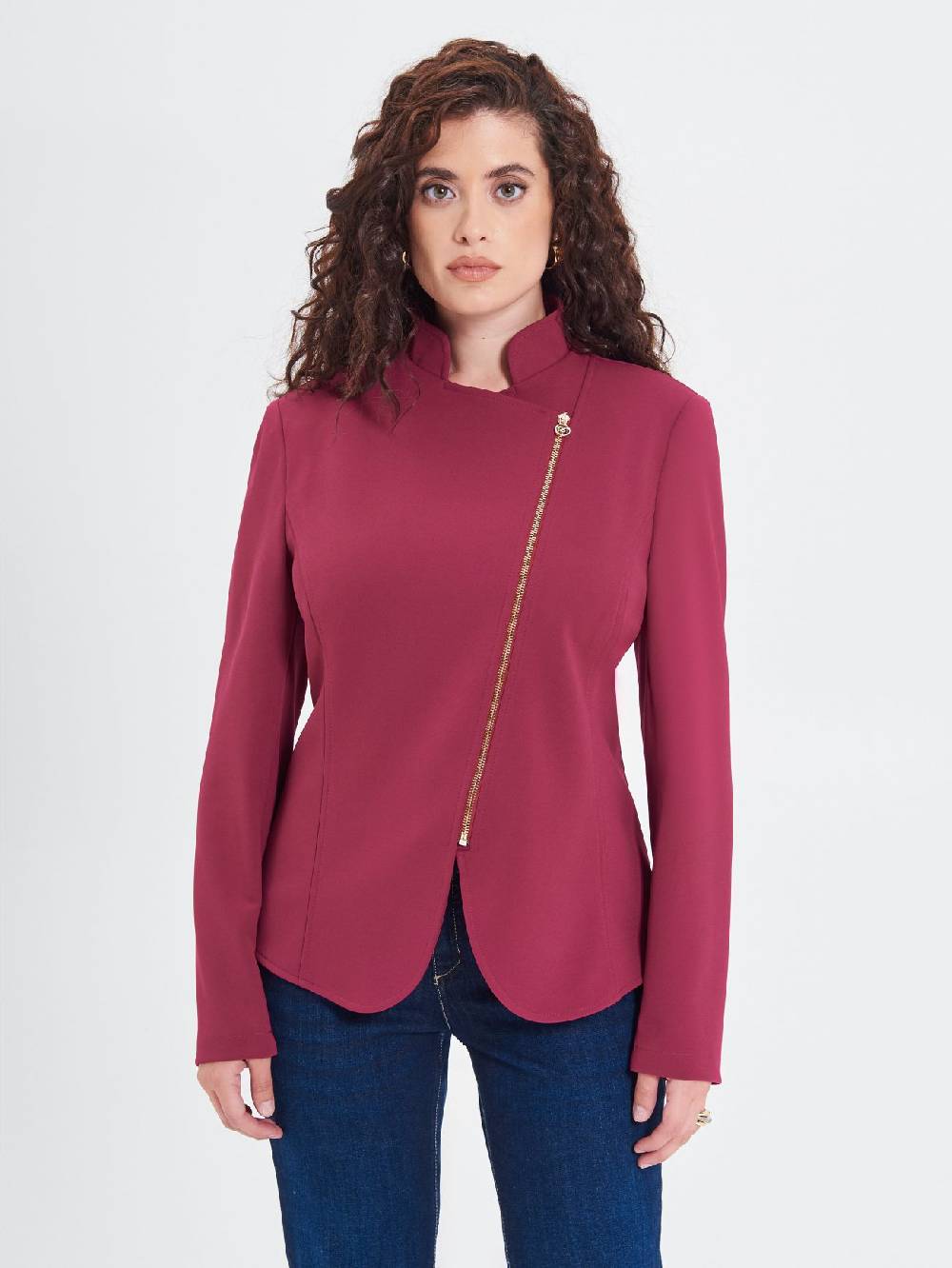 Rinascimento Giacca Curvy Bordeaux Sottocosto