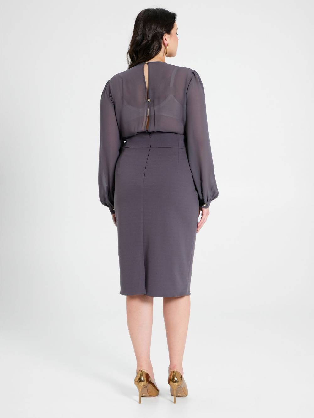 Rinascimento Tubino Curvy Chain Grigio Offerta
