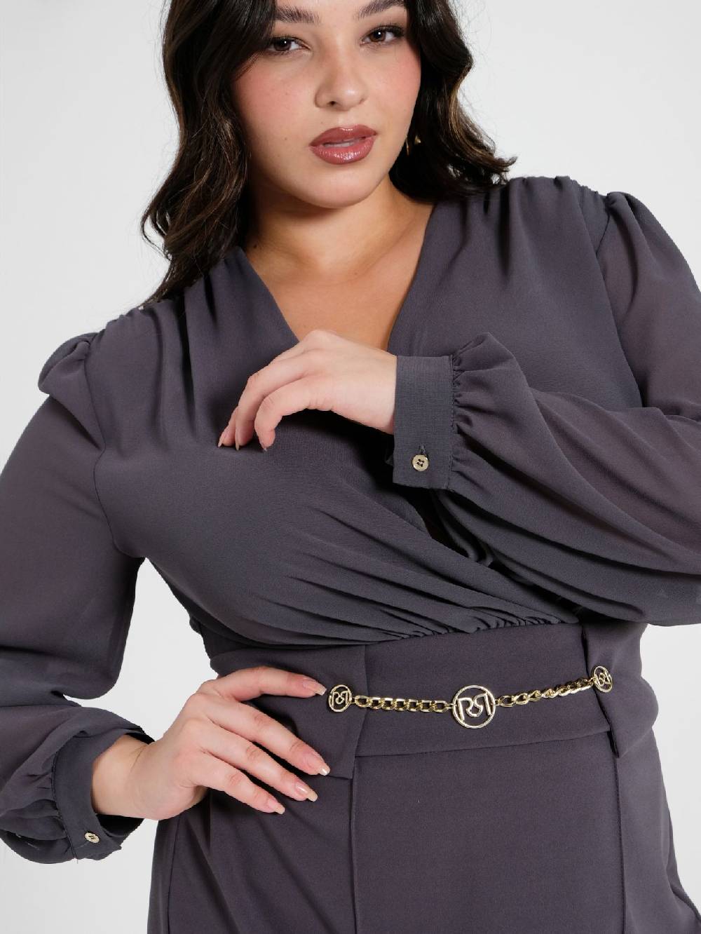 Rinascimento Tubino Curvy Chain Grigio Offerta