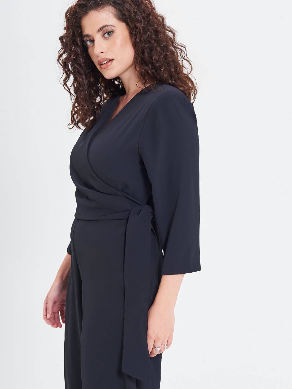 Rinascimento Tuta Curvy Fiocco Nera Outlet
