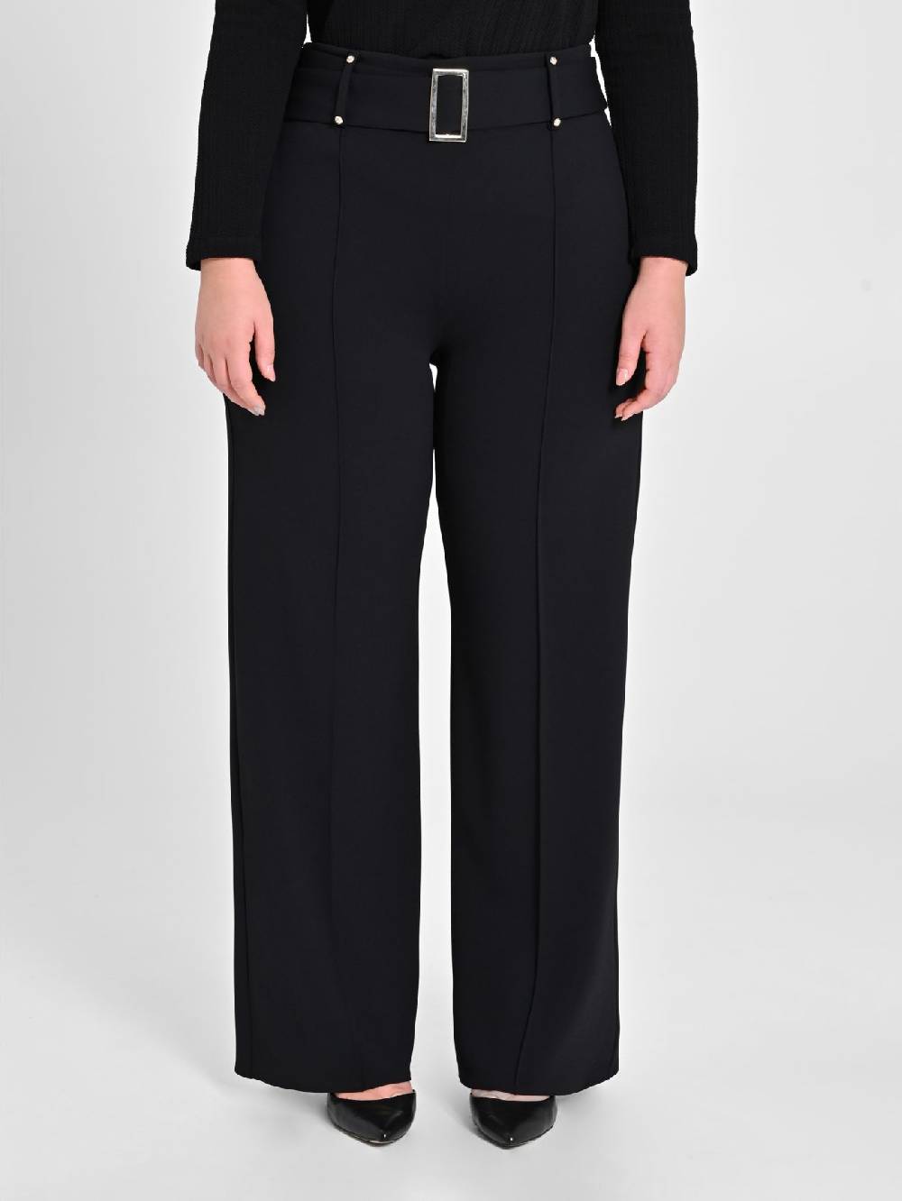 Rinascimento Pantaloni Curvy Neri Nuovo