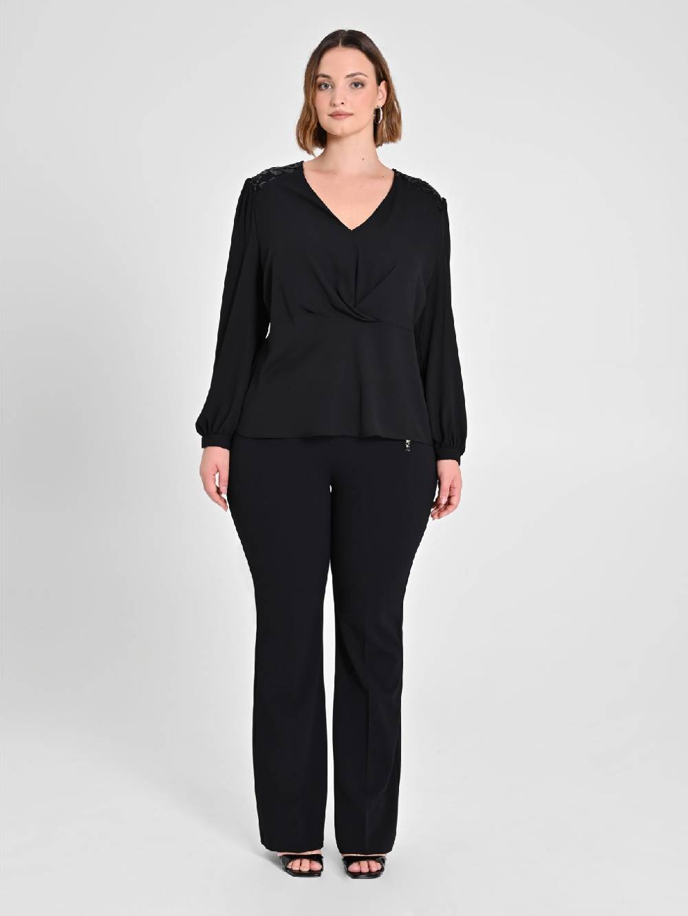 Rinascimento Pantaloni Curvy Neri Vendita
