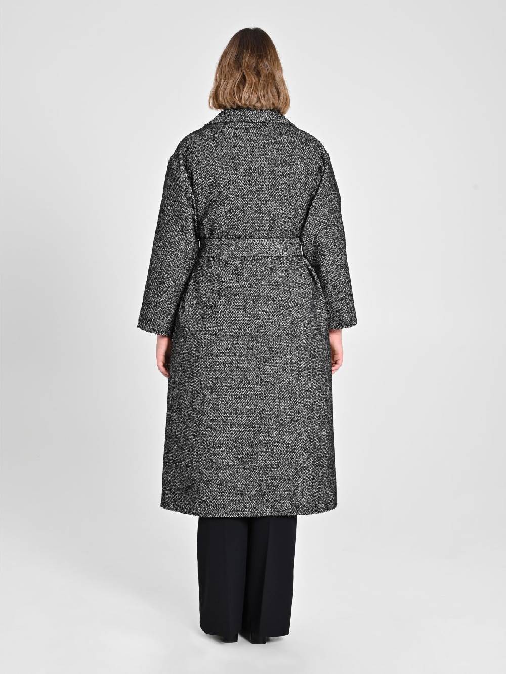 Rinascimento Cappotto Curvy Black & White Pezzi Unici