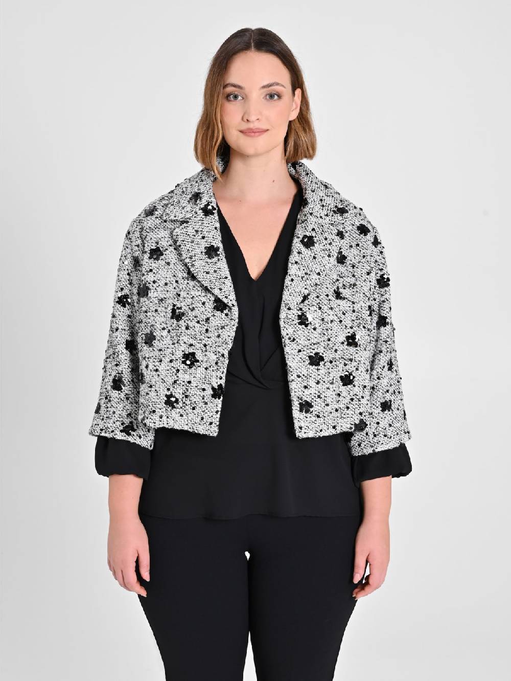 Rinascimento Giacca Curvy Black & White Soddisfazione Garantita