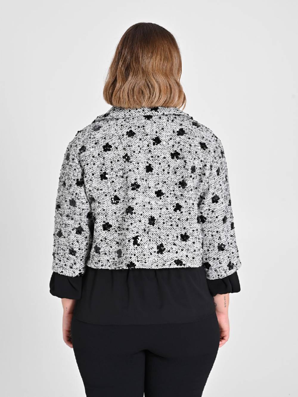 Rinascimento Giacca Curvy Black & White Soddisfazione Garantita