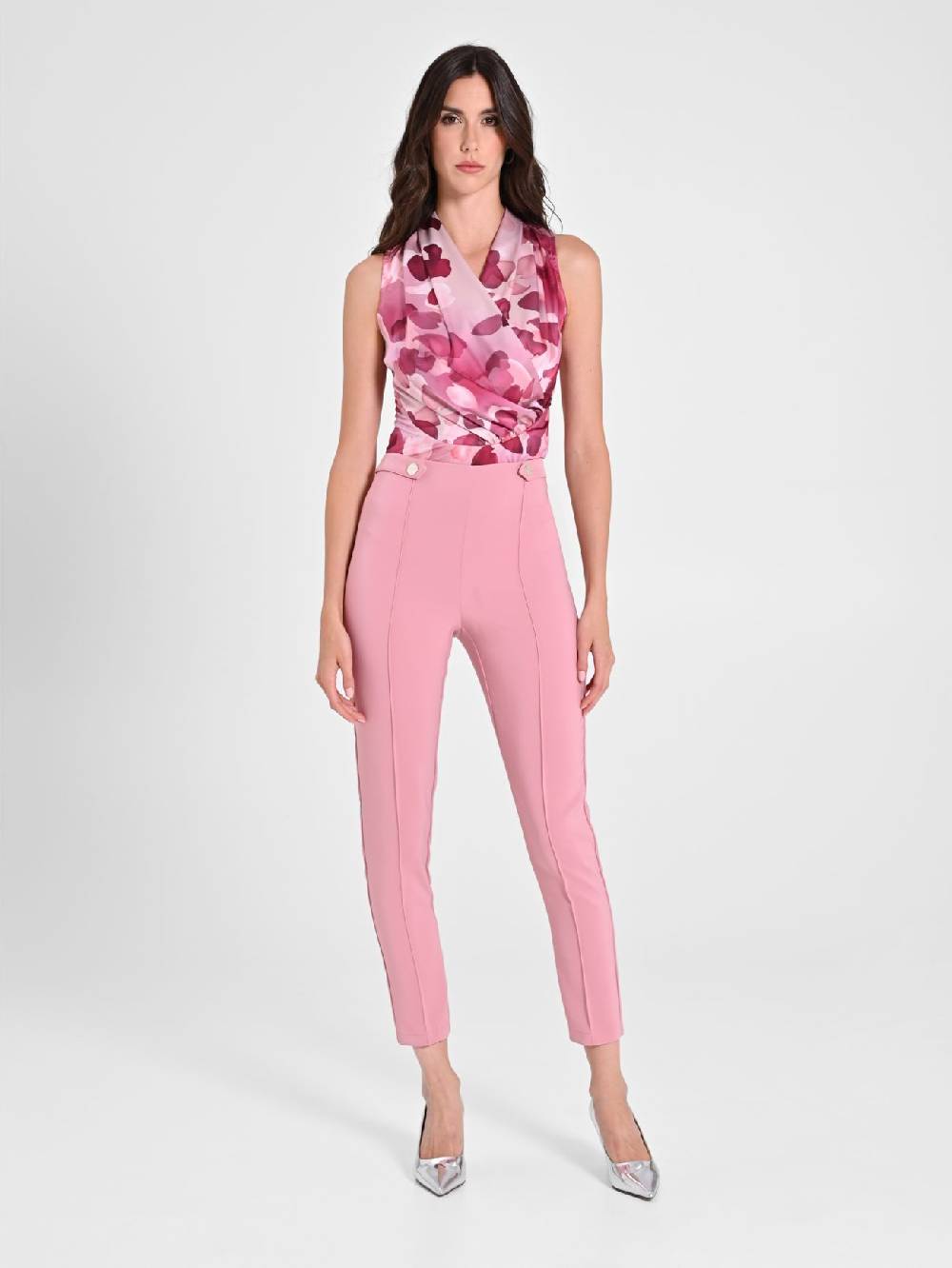 Rinascimento Pantaloni con Pattine Rosa Antico Novità