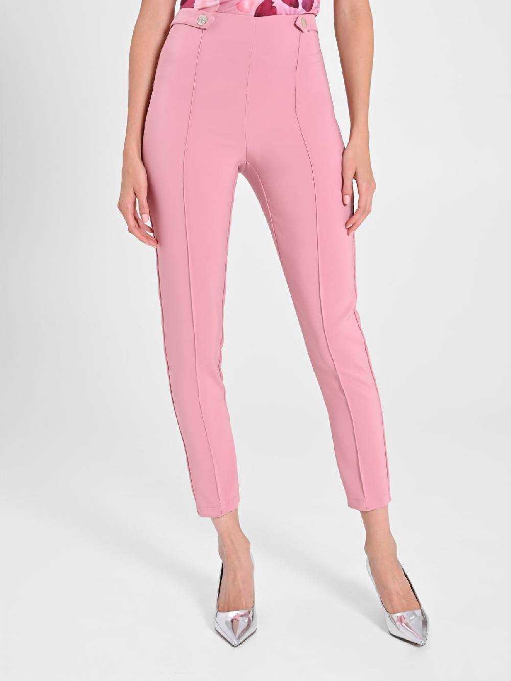 Rinascimento Pantaloni con Pattine Rosa Antico Novità