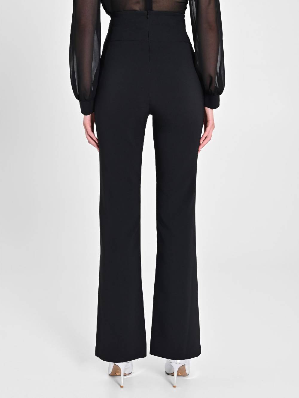 Rinascimento Pantaloni Flared Neri Offerte