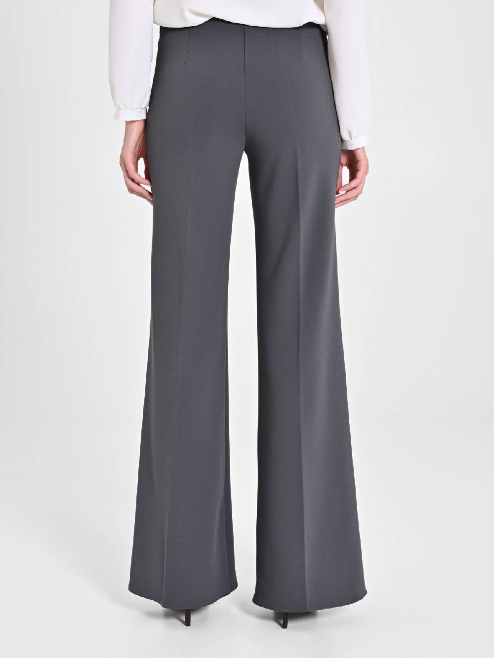 Rinascimento Pantaloni Palazzo in Scuba mano Crepe Grigio Hotsell
