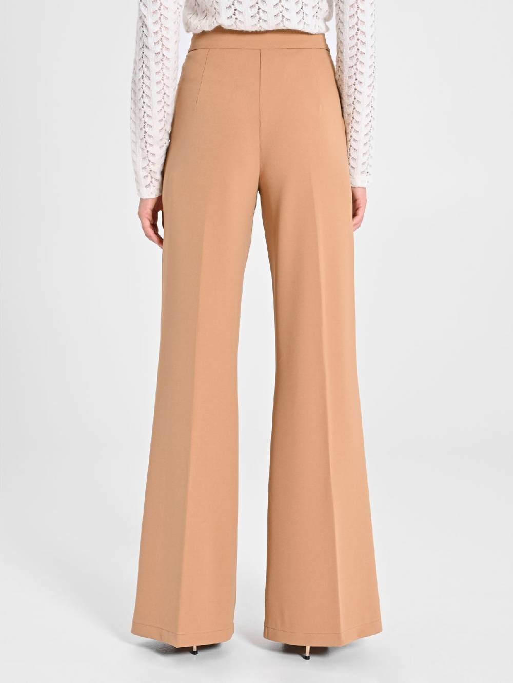 Rinascimento Pantaloni Palazzo con Bottoni Dorati Saldi Di Fabbrica