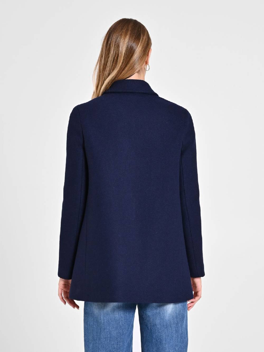 Rinascimento Cappotto Doppiopetto Blu In Saldo