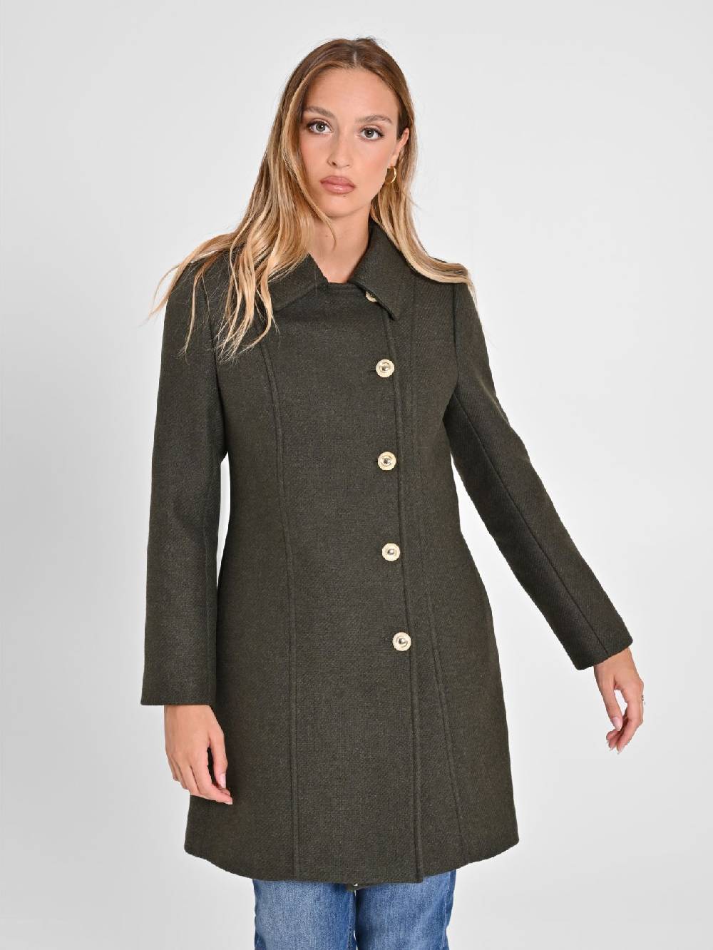 Rinascimento Cappotto Verde Muschio Spedizione gratuita