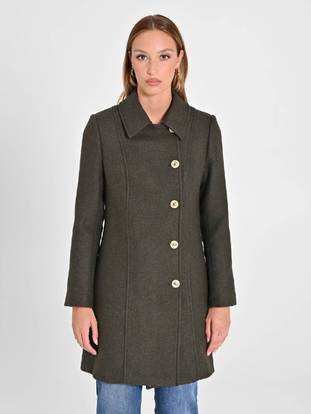 Rinascimento Cappotto Verde Muschio Spedizione gratuita
