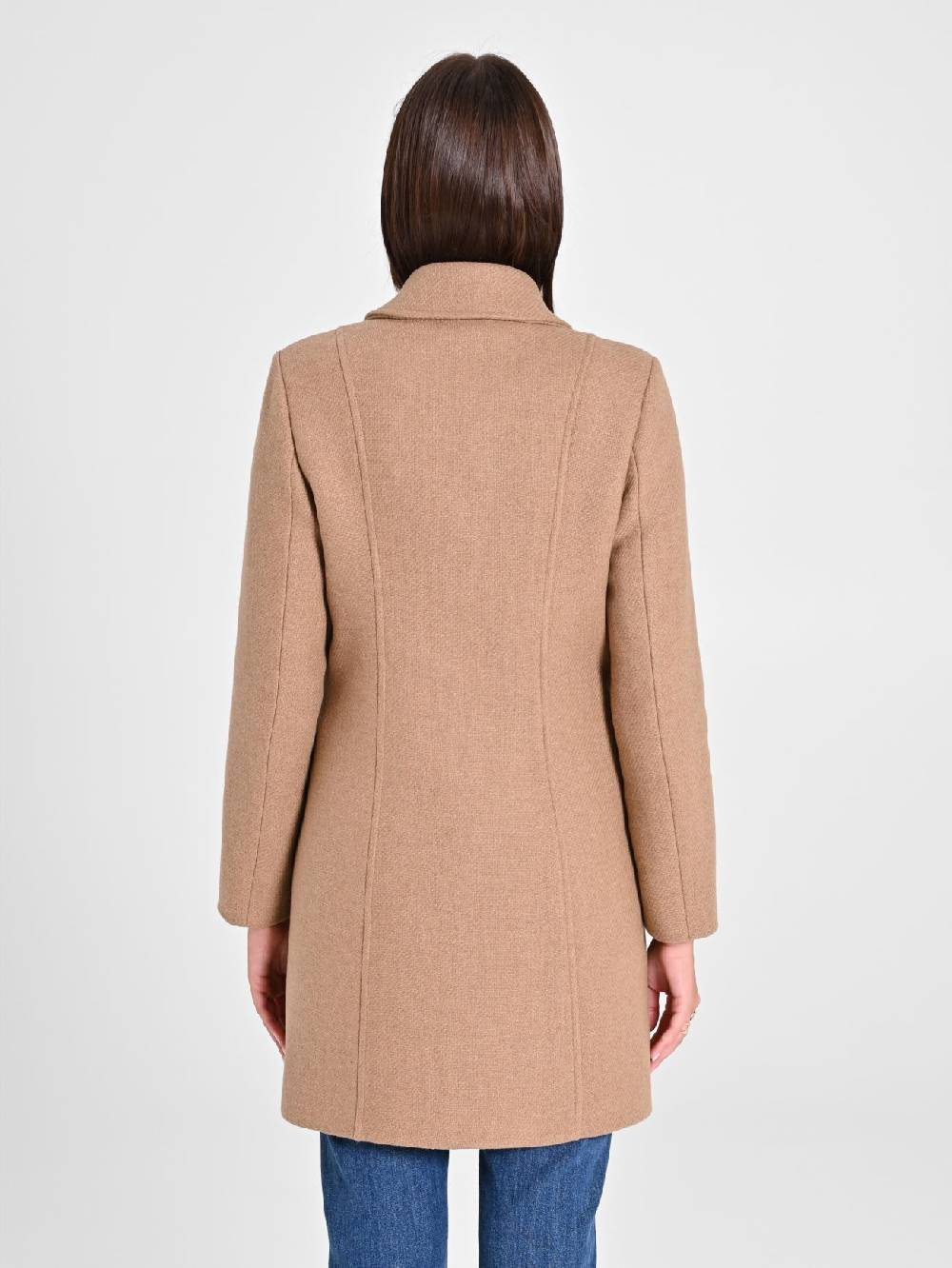 Rinascimento Cappotto Cammello con Bottoni Dorati Negozio online di fabbrica