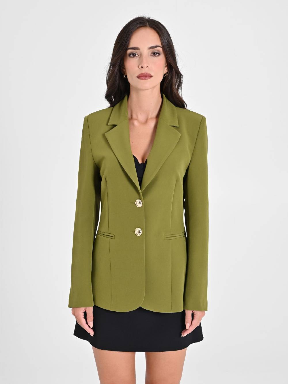 Rinascimento Giacca in Tessuto Tecnico Verde Muschio Flash Sale