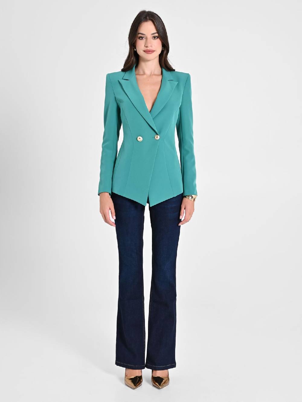 Rinascimento Giacca Doppiopetto Verde Giada Shopping online