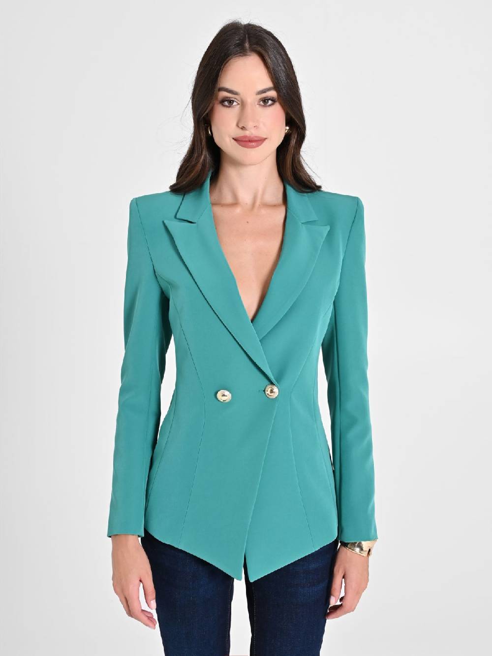 Rinascimento Giacca Doppiopetto Verde Giada Shopping online